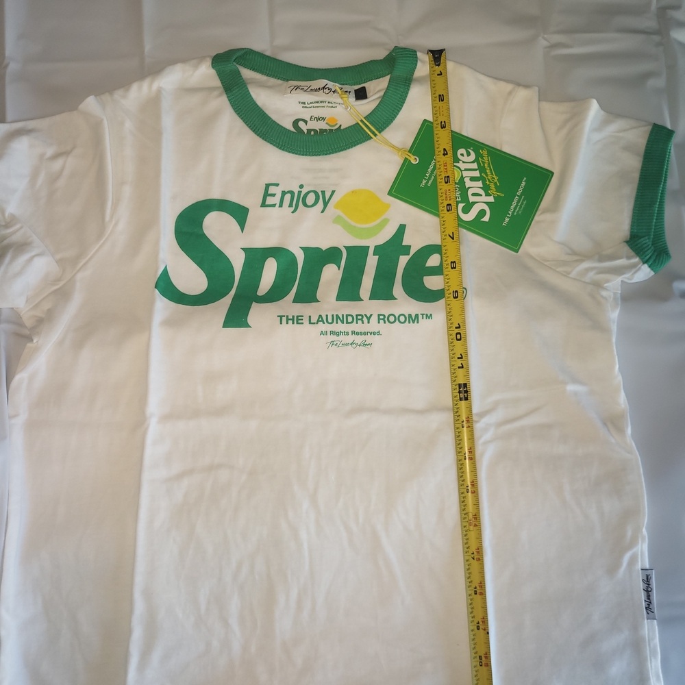 The Laundry Room White & Green Sprite Logo Ringer Tee - Picture 2 of 7